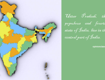 Uttar Pradesh, the most populous and fourth-largest state of India.